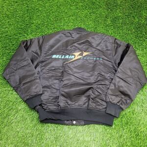 Vintage 80s Bell-Air Express Bomber Jacket XL 24x25 Boxy Baggy USA